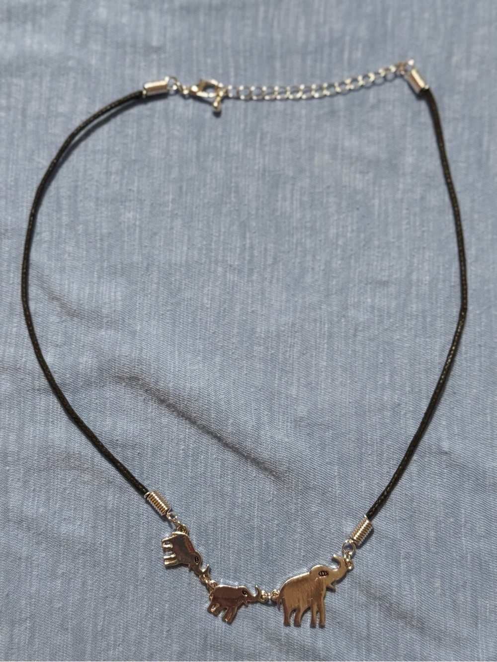 Silver Elephant Trio Necklace - Women Jewelry